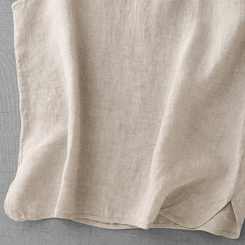 Buddha Stones Summer Plain Adjustable Strap Design Women's Cotton Linen Vest Waistcoat