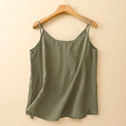 Buddha Stones Ethnic Embroidery Asymmetrical Design Women's Sleeveless Vest