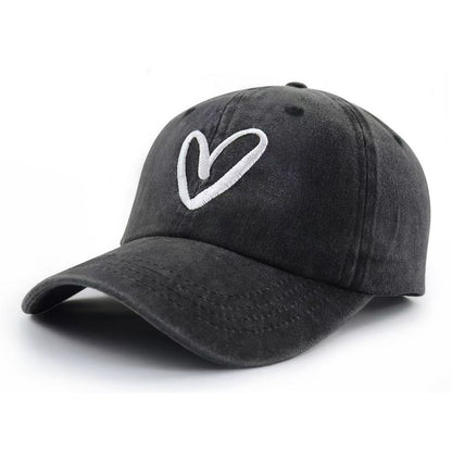 Heart-Stitched Cap for the Bold