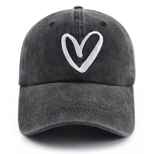 Heart-Stitched Cap for the Bold