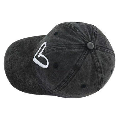 Heart-Stitched Cap for the Bold